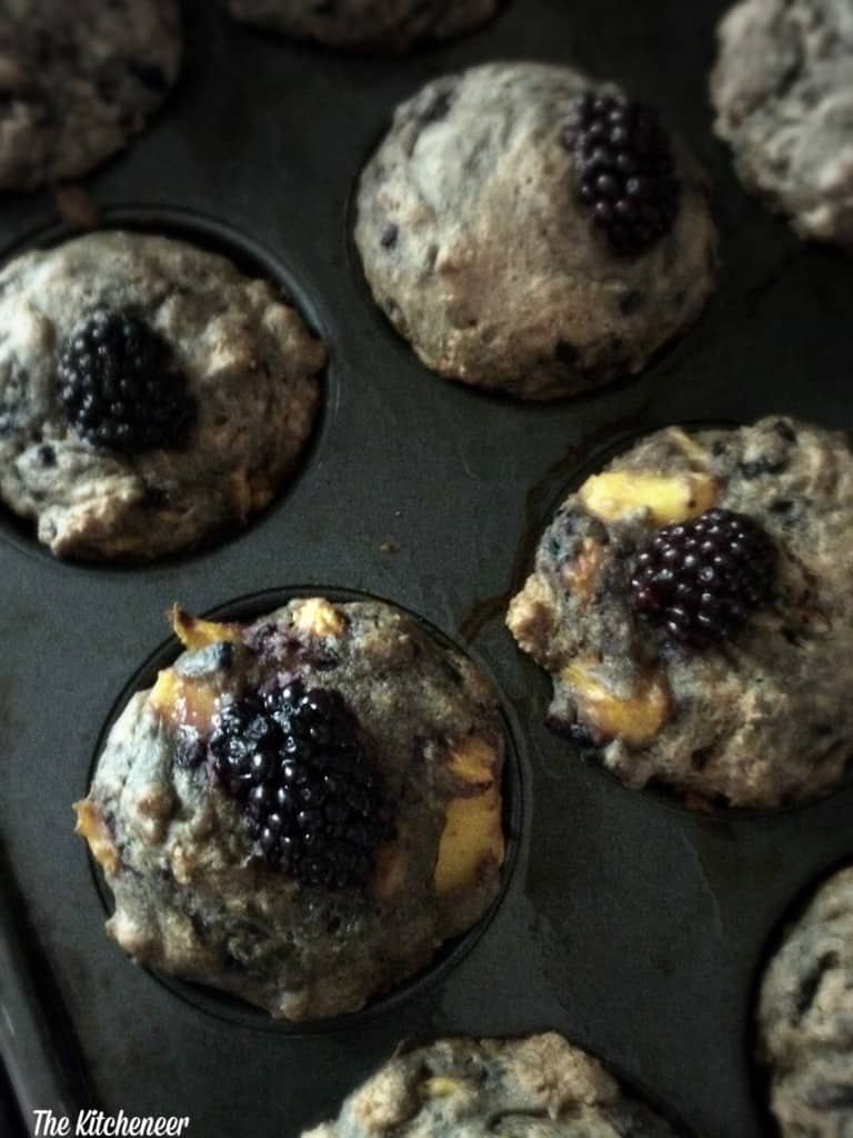 Blackberry Peach Muffins 2