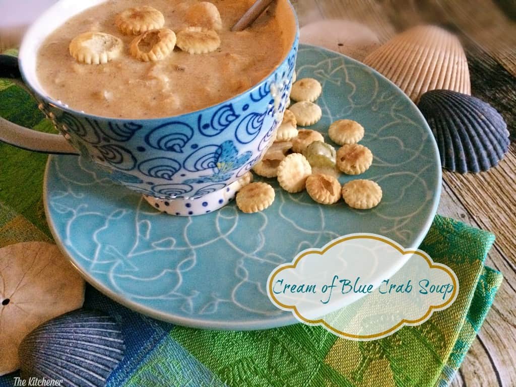 Cream of blue crab soup