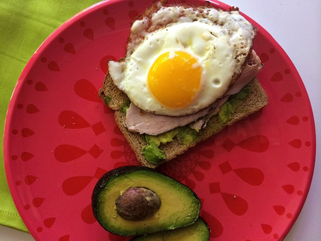 avocado egg & ham toast 2