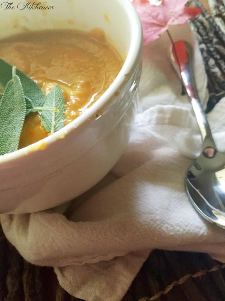 Creamy butternut squash ravioli soup 6