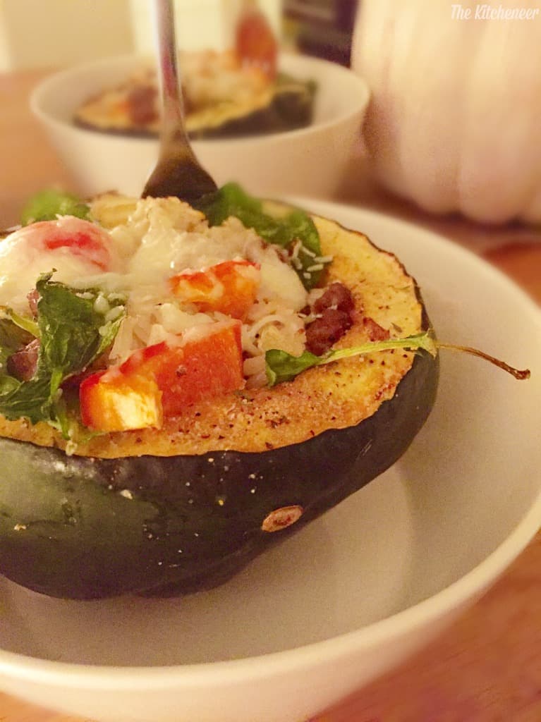 Stuffed acorn squash 3