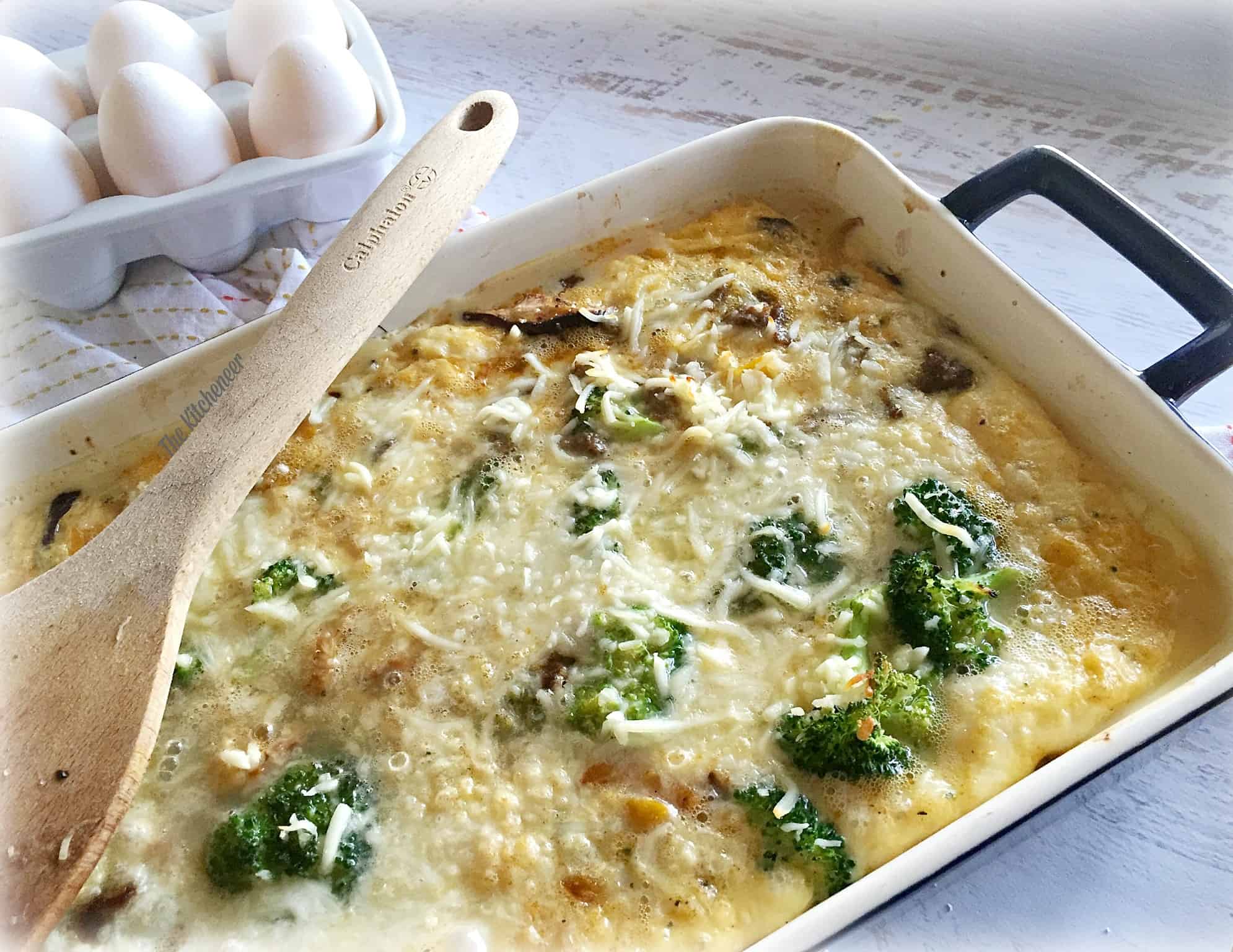 Sausage-and-veggie-egg-bake