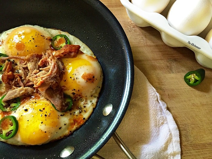 Spicy-Pulled-Pork-Skillet-Eggs