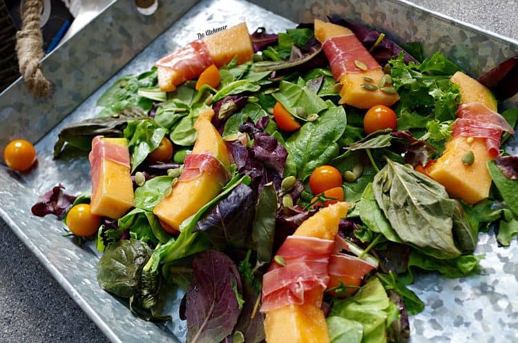 Proscuitto-Wrapped- Melon-Salad