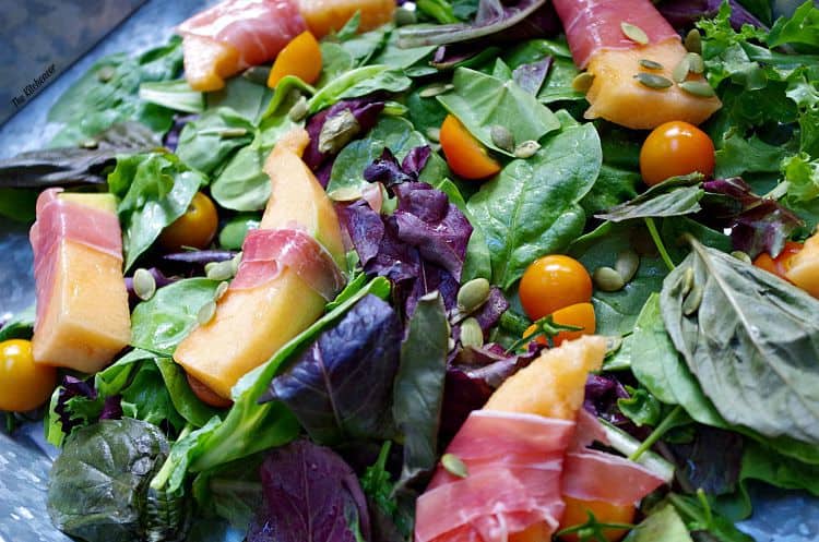 Proscuitto-Wrapped- Melon-Salad