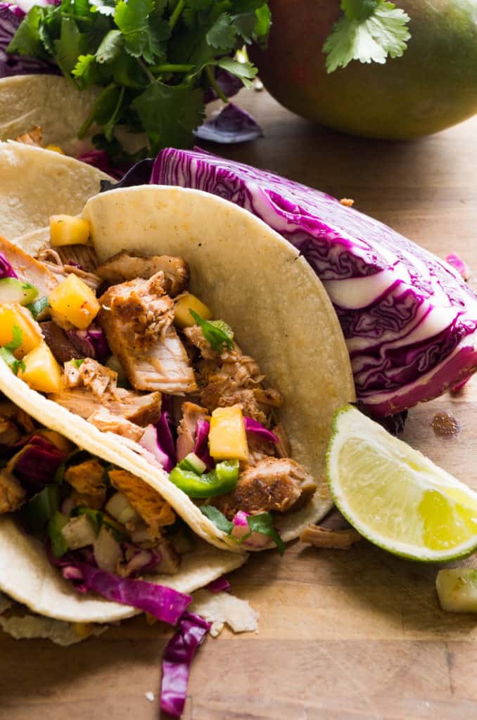 Blackened Tuna Steak Tacos