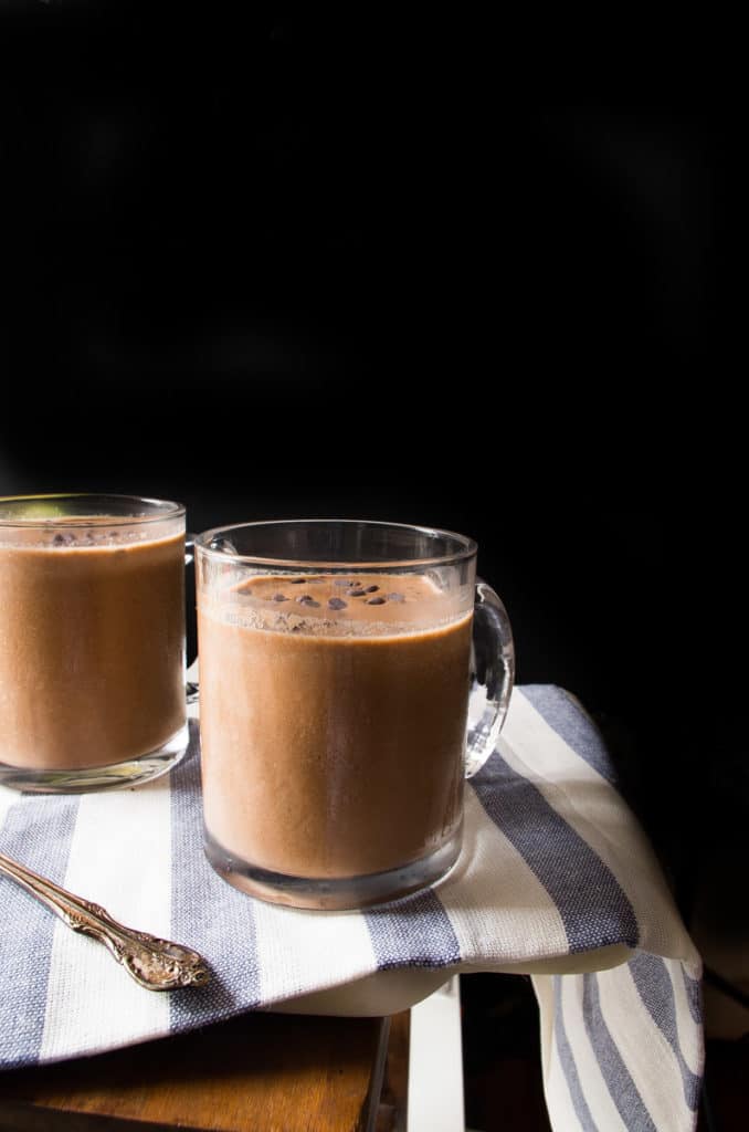 Iced Avocado Mocha- Basically your new favorite iced coffee recipe for this summer! Creamy superfood avocado is blended with cocoa and espresso to give you a creamy delectable coffee with an extra hit of caffiene!|thekitchenner.com
