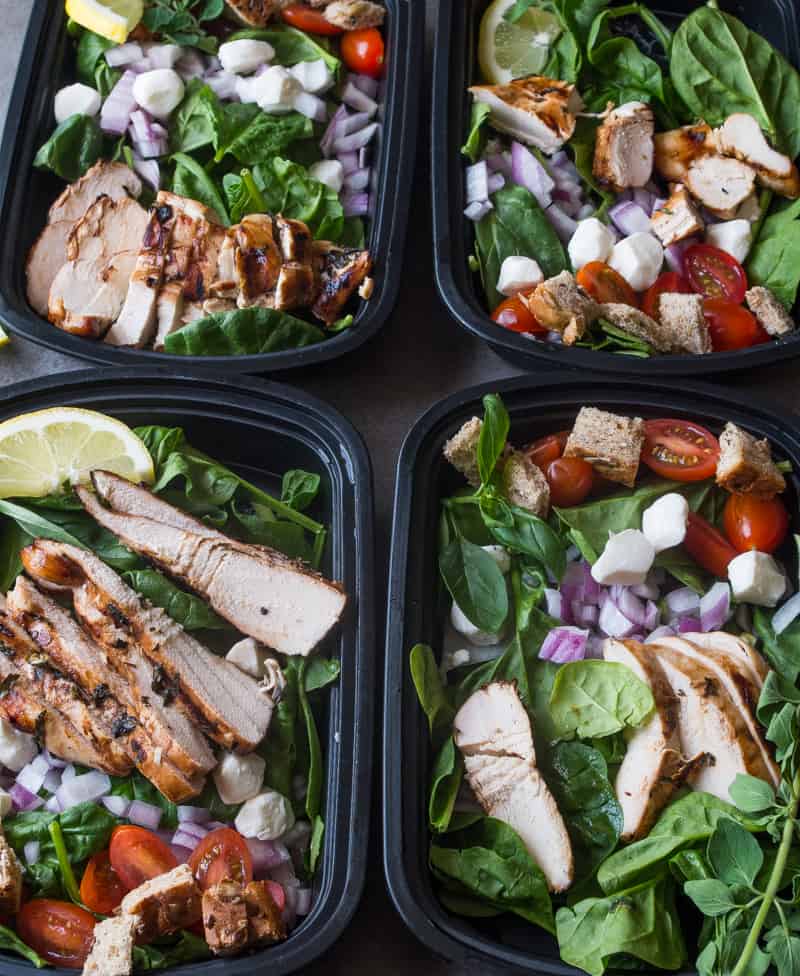 Caprese Chicken Meal Prep Bowls- perfect for Sunday Meal Prep!|thekitcheneer.com