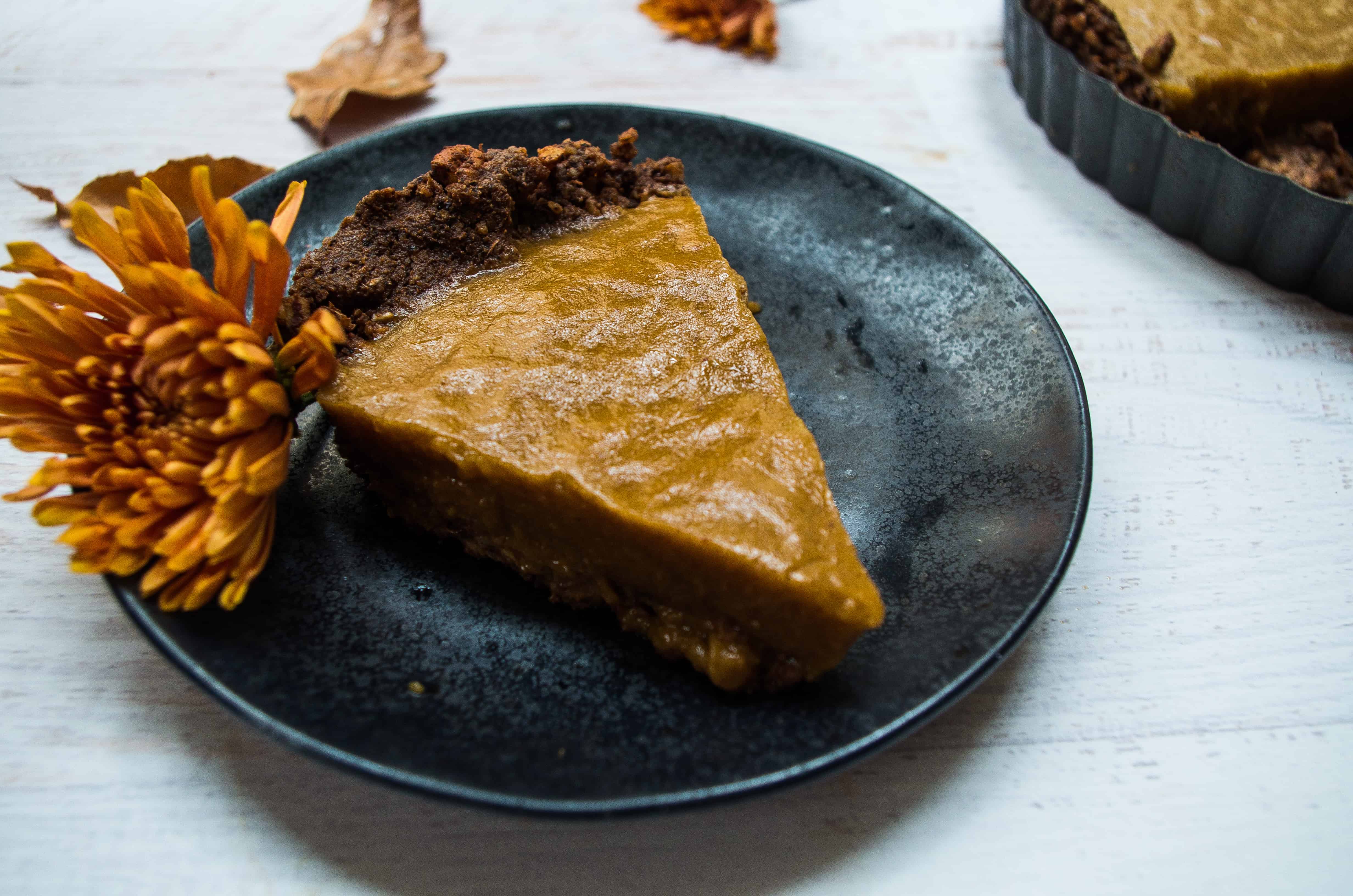 No Bake Paleo Pumpkin Pie|thekitcheneer.com