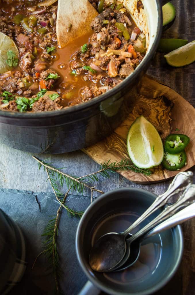Whole30 Open FIre Cowboy Chili|the kitcheneer.com
