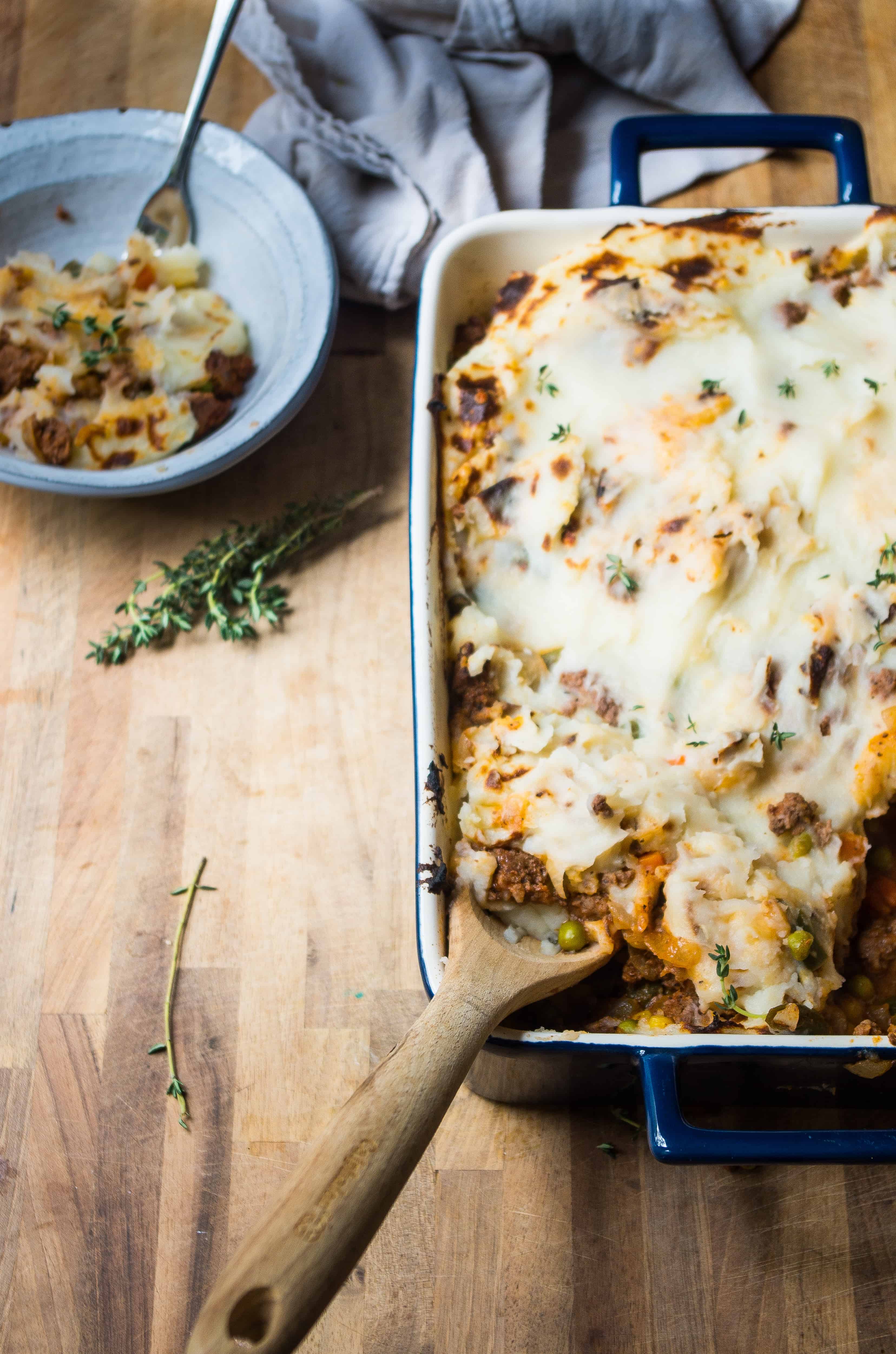 Cozy Shepherd's Pie - cozy, delicious, hearty, and healthy comfort food for winter nights! |thekitcheneer.com