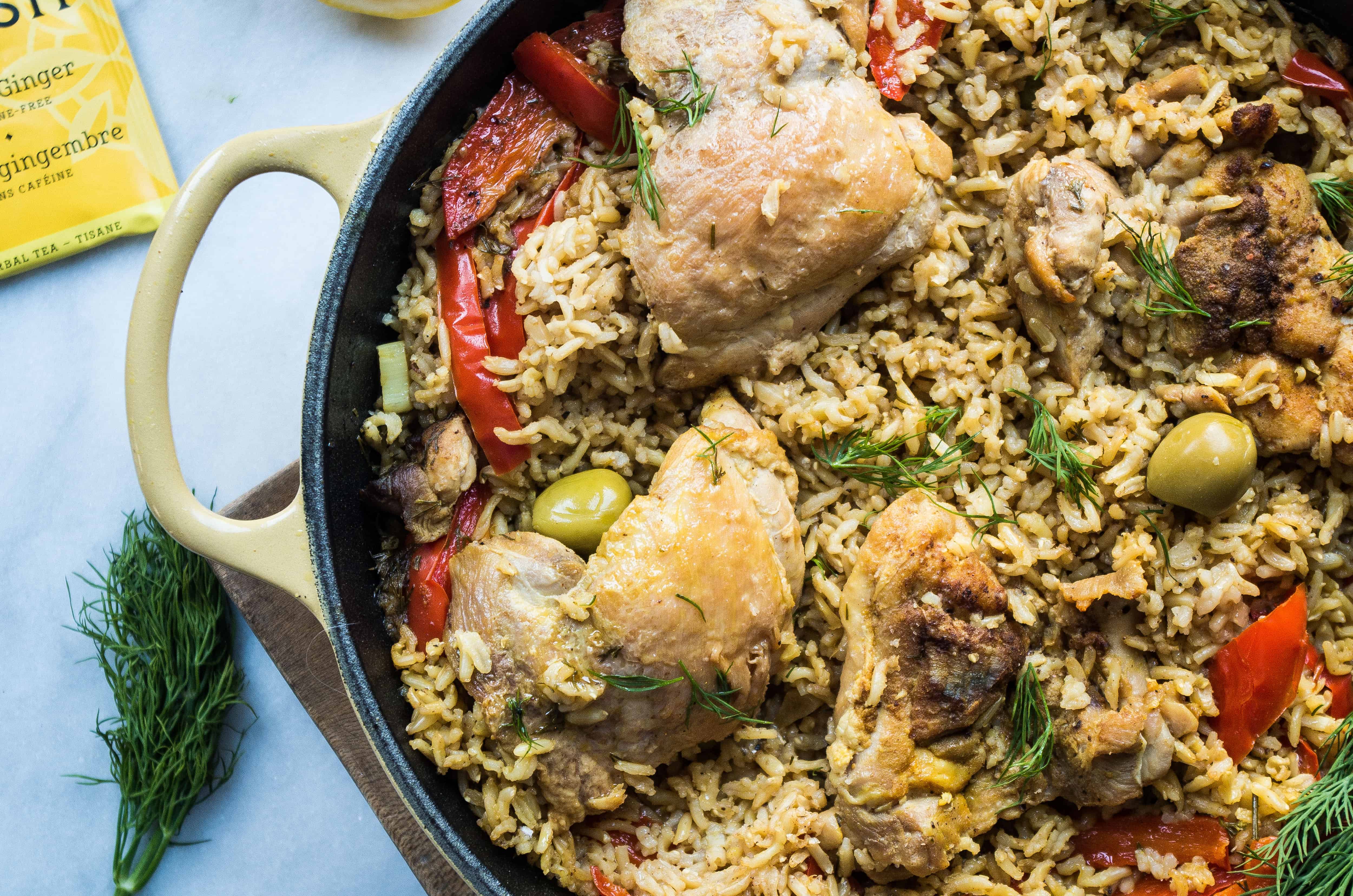 Lemon Ginger Curried Chicken and Rice |thekitcheneer.com