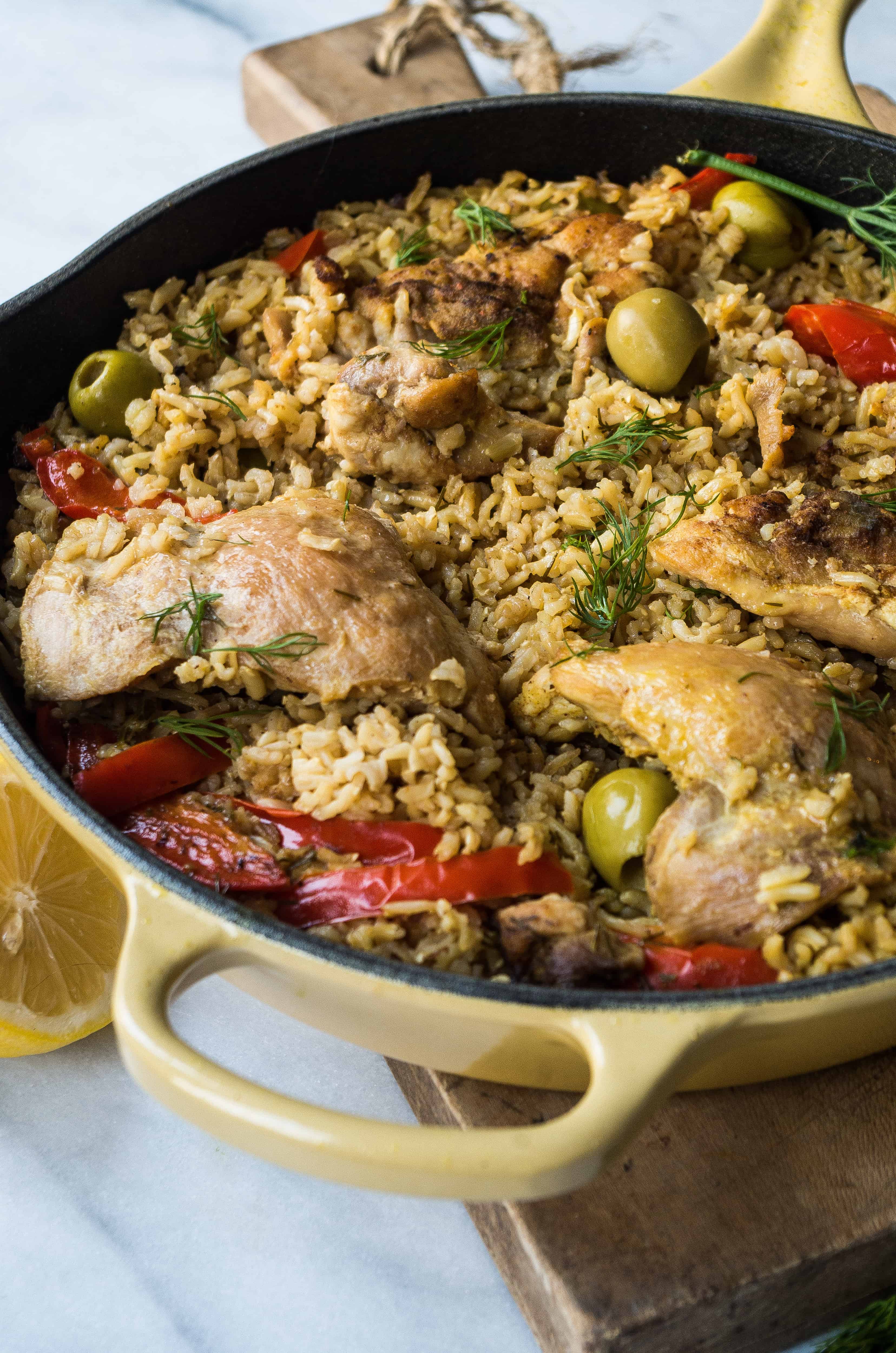 Lemon Ginger Curried Chicken and Rice|thekitcheneer.com