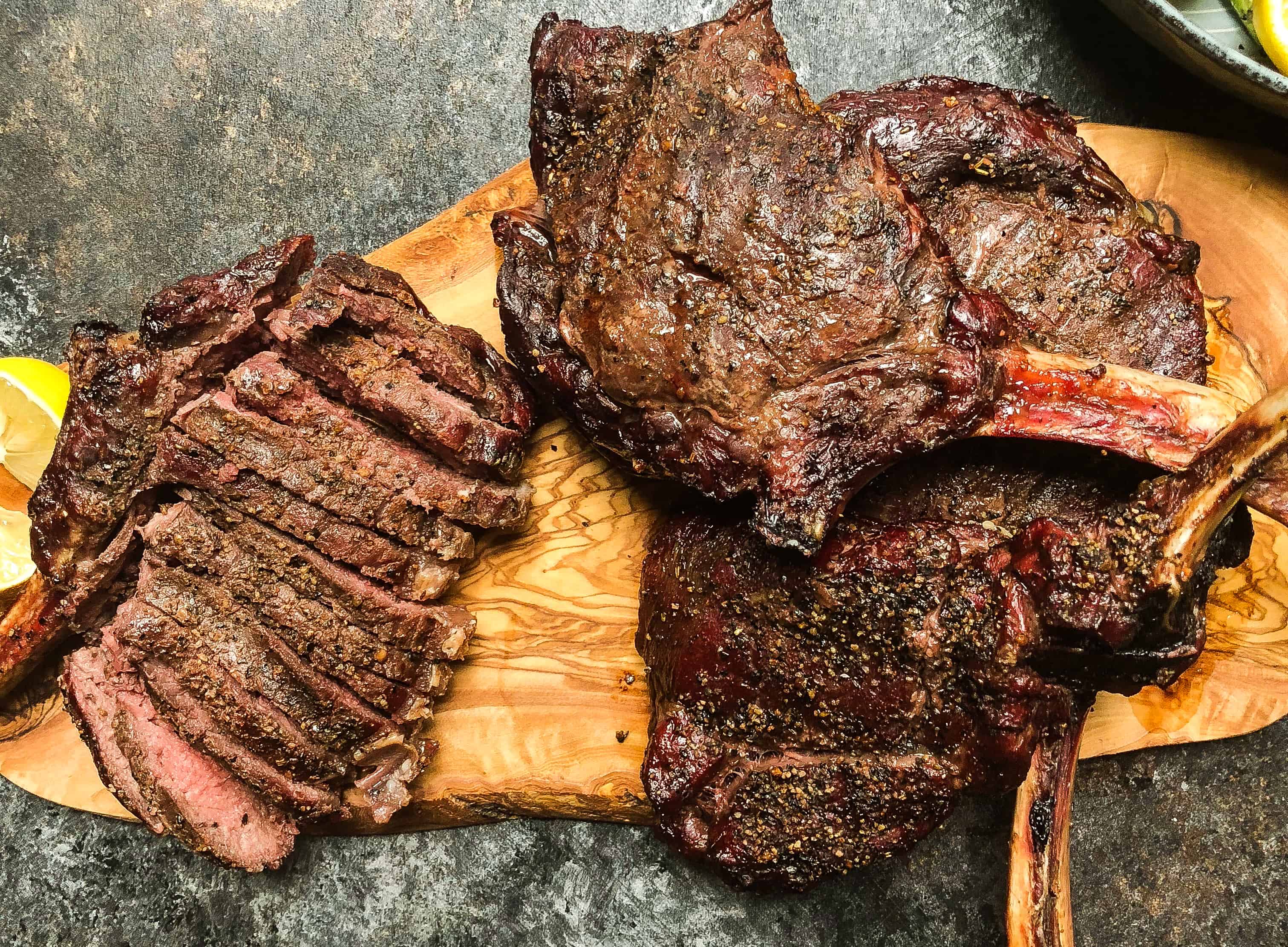 Cooked ribeye bone for sales dog