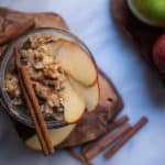 Glutenfree Apple Spiced Coffee Cake Overnight Oats|thekitcheneer.com