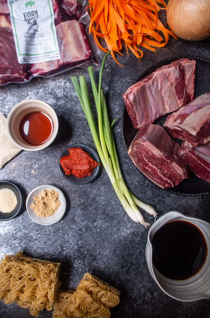 Instant Pot Japanese Short Rib Ramen|the kitcheneer.com