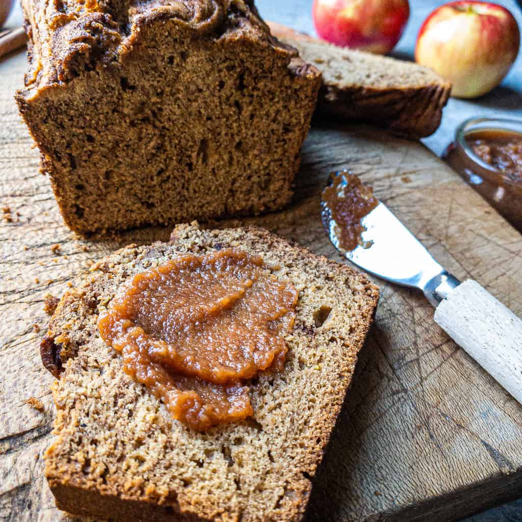 Gluten Free Apple Butter Cinnamon Swirl Bread | The Kitcheneer.com