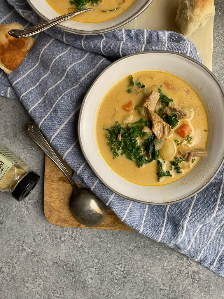 Instant Pot Creamy Turkey Cauliflower Gnocchi Soup|thekitchener.com