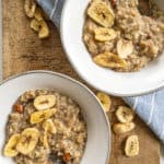 Instant Pot Banana Nut Oatmeal|thekitcheneer.com