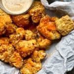 Air Fryer Buffalo Cauliflower Wings|thekitcheneer.com