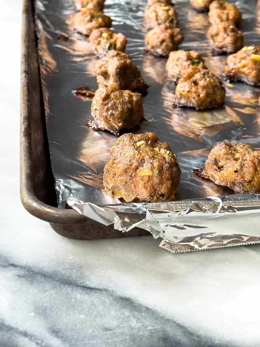 Sheet Pan Italian Meatballs The Kitcheneer