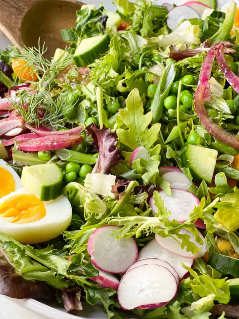 Large Spring Salad in serving bowl