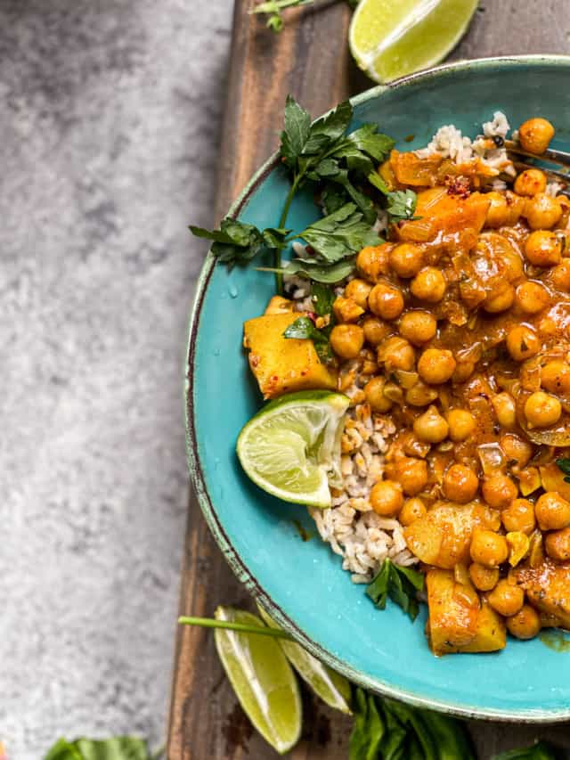 Vegetarian Yellow Chickpea Curry with Potatoes The Kitcheneer
