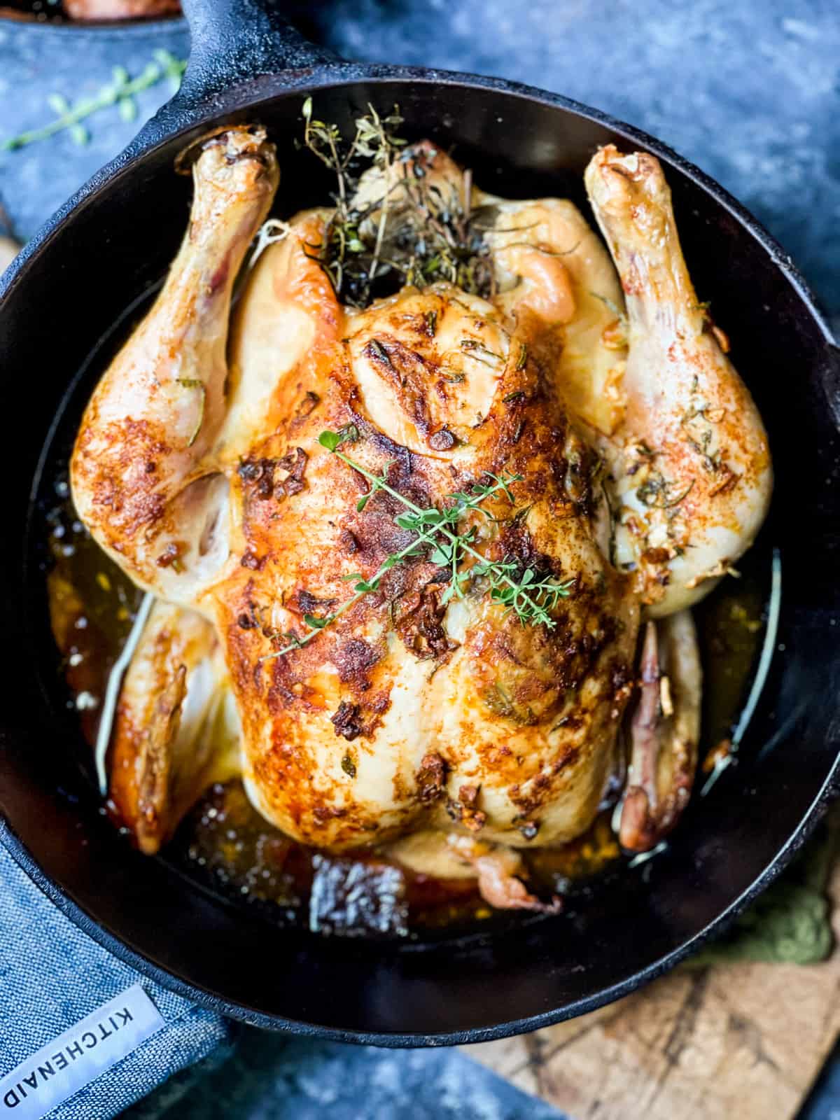 Easy Oven Roasted Whole Chicken