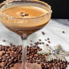 Salted Caramel Bourbon Coffee Cocktail